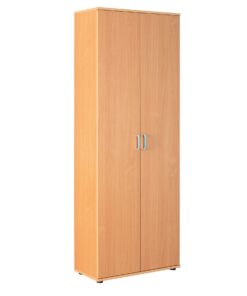 Inter Link Mehrzweckschrank Vetra Buche Nachbildung 2 Türen 70x34x190 inkl. 5 Einlageböden Aktenschrank Allzweckschrank