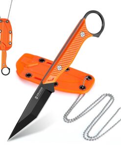 Dragon Creek Neck Knife – Feststehendes EDC-Messer mit KDiesche für Outdoor-Nutzer, Vollerl-Design, G10 Griff, |8" Kling