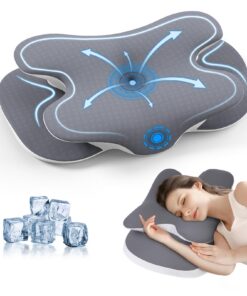JINXIA Ergonomisches Memory Foam Kopfkissen für Seiten-, Rücken- und Bauchschläfer - Orthopädisches Nackenstützkissen -