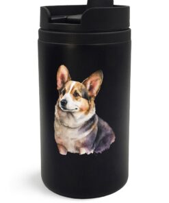 Corgi Dog Breed Travel Mug Insulated Portable Coffee Cup