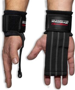 Schnellverschlussschnitte Krafttraining für Profis - Lifting Straps mit Metall-Bolzen für Powerlifting und Crossfit - Tr