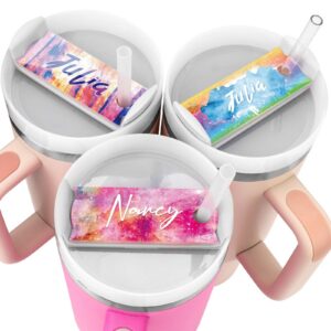 Personalisierte Namensplatte für 40oz-Tumbler - Persönliches Namensschild aus Acryl - Elegant für jedes Event - Ideal fü