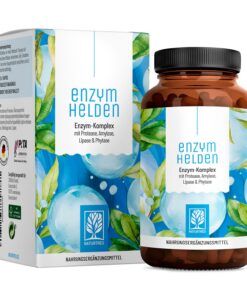 NATURTREU® Verdauungsenzyme - Enzym Komplex mit Protease, α-Amylase & Lipase - Für Erwachsene - zum Frühstück & Essensze