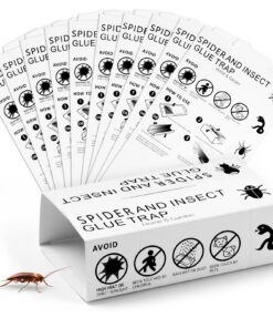 10 Stück Kakerlakenfalle - Starke Klebefallen für Innenräume, Effektiver Insektenfänger für Kakerlaken und Silberfische,