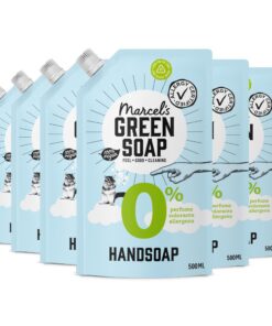 Marcel's Grünes Seifenprodukt - Handseife 0% Nachfüllung - Veganes Handwaschmittel - 97% biologisch abbaubar - 3000 ml,