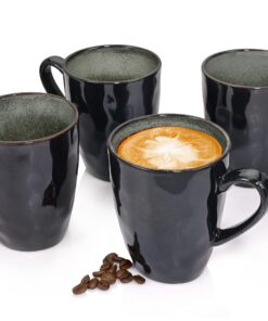 Sänger Kopenhagen Kaffeetassen Set Spülmaschinenfest 4 tlg Premium Collection | Kaffeetassen für 4 Personen Kaffee Tee &
