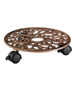 WagnerANTIK Pflanzenroller Kübelroller 29 x 6,5 cm für Innen- & Außenbereich - 20092501 WagnerANTIK Kübelroller 29 x 6,5