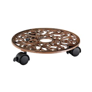 WagnerANTIK Pflanzenroller Kübelroller 29 x 6,5 cm für Innen- & Außenbereich - 20092501 WagnerANTIK Kübelroller 29 x 6,5