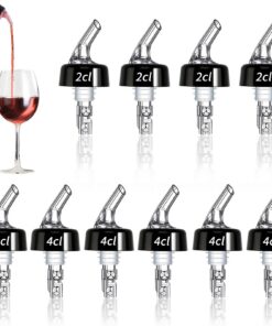10 Stück Ausgiesser Für Spirituosen, Flaschenausgiesser, 4cl Dosierhilfe Für Wein, Home Bar | 4cl Dosierhilfe Ausgiesse