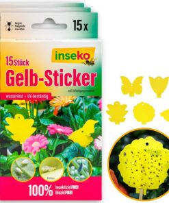 Inseo Profi Gelbsticker - Umweltfreundlich, Geschmacksneutral, Fliegenfalle (45)