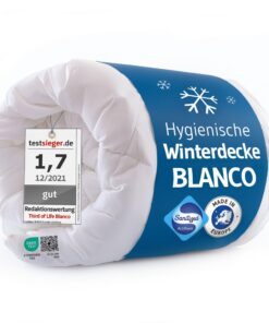 Bettdecke 155x220 Winter | Winterdecke mit Feuchtigkeitsmanagement und Hygieneausrüstung für Allergiker | Extra warm und