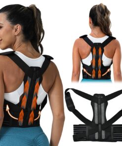 UHETLET Rücken Geradehalter für Damen und Herren - Posture Corrector mit Haltungstraining für Rücken, Schulter und Nacke