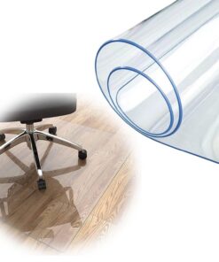 Bodenschutzmatte Bürostuhlunterlage 1,5mm PVC Transparent Kratzfest rutschfest Personalisierte Größe