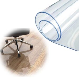 Bodenschutzmatte Bürostuhlunterlage 1,5mm PVC Transparent Kratzfest rutschfest Personalisierte Größe