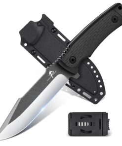 Schwarz Schwarz Feststehendes Survival Messer Purple Dragon Outdoor D2 Stahl 13CM G10 Griff Kydex Scheide | Schwarz D2