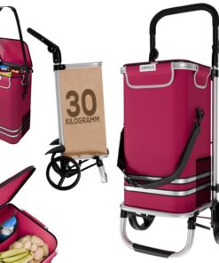 24MOVE® Einkaufstrolley Vehlo klappbar 55L mit Kühlfach 3in1 bis 30kg