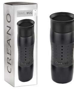 Creano Design Travel Mug, Thermobecher für Coffee to Go, hält 4h heiße & 7h kalte Getränke, 100% dicht & auslaufsicher |