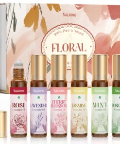 SALKING Aufrollen Ätherische Öle Set - Aromatherapie für Blume und Duftöl GeschenkSet - Duftöle für Luftbefeuchter und D