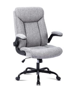 MZLEE Ergonomischer Bürostuhl für Büro und Heim, hochklappbare Armlehne und hohenverstellbar, perfekt für Schreibtisch u
