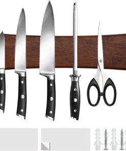 Magnetleiste HOSHANHO Messer, magnetischer Messerhalter für Wand, ideal für Küche und Ausrüstungsspeicherung, 25cm