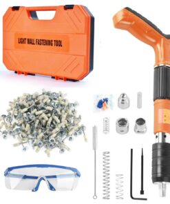 Beton Nagelpistole - 110pcs Nageln Kit, 5-Speed Stahl Nagelpistole, tragbar Kit für Bauarbeiter