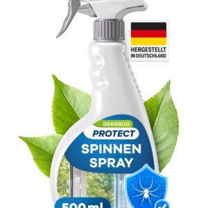 GEROBUG Anti Spinnenspray 500 ml - Spinnenabwehr mit Langzeitwirkung - Mittel gegen Spinnen für Haus und Garten - Spinne