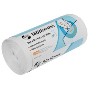 DEISS UNIVERSAL PLUS Müllbeutel 80 L für Familie & Haushalt bei Reinigungen & Müllabsetzungen - Durable & Enorme Kapazit