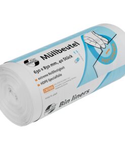 DEISS UNIVERSAL PLUS Müllbeutel 80 L für Familie & Haushalt bei Reinigungen & Müllabsetzungen - Durable & Enorme Kapazit