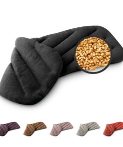 Leschi XXL Körnerkissen für Mikrowelle - amouriges Getreide für Bauch, Rücken, Nacken und Schultern - 100% Bio Baumwolle