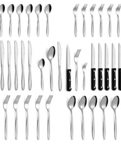 **Top-Qualitäts Edelstahl Besteck Set für Restaurant und Zuhause, 36 Teile, Spülmaschinenfest, Elegantes Essbesteck für
