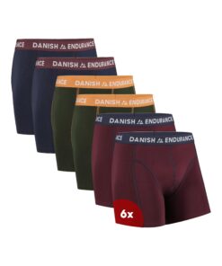 DANISH ENDURANCE Unterhosen Herren - Weiche Baumwolle, Mit Stretch, Bequem & Ohne Zettel - 6er Pack OEKO-TEX DANISH END