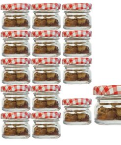 hocz 20er Set Sturzgläser Mini Gläser 30 ml | Für Imker Honiggläser Marmeladengläser