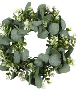 Kunstpflanze Kranz Künstlicher Eukalyptus Dekoration Hochzeit Party (30cm)