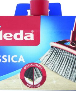 Vileda 2-in-1 Zimmer-Besen Classica - Ersatzkopf für Grau ideal für Staub- und Haareaufnahme bei Haushaltsreinigung
