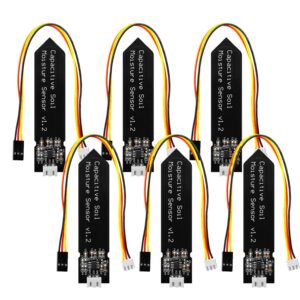 Aideepen Bodenfeuchtigkeitssensor Hygrometer-Modul V1.2 DIY-Kits für Pflanzenbewässerung mit kapazitivem korrosionsbestä