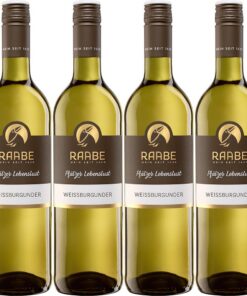 Raabe Pfälzer Lebenslust Weißenburg unter Feinherb für Erwachsene zur Gartenparty (6 x 0.75 l)