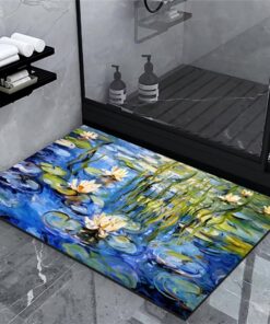 Rutschfestes Badematte Vorleger 40x60cm - Badezimmer Badezimmerteppich Waschbar für Dusche und Bad Vorbeugt Slips und S