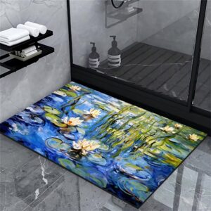 Rutschfestes Badematte Vorleger 40x60cm - Badezimmer Badezimmerteppich Waschbar für Dusche und Bad Vorbeugt Slips und S