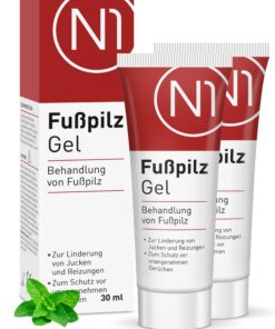 N1 Fußpilz Gel 60ml - Medizinprodukt - lindert Juckreiz & schützt vor unangenehmen Gerüchen - starkes Mittel gegen Fußpi