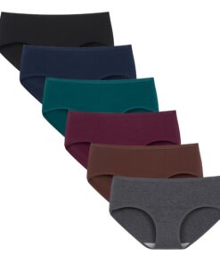 TUTUESTHER Baumwolle Unterhosen Damen Dehnbare Hipster Panties 6er Pack Middleton Taille