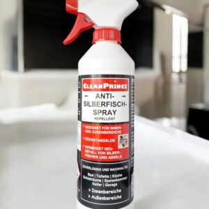 Anti-Silberfisch-Spray Repellent 500 ml | rückstandslos, für Innen- und Außenanwendung, Schutz vor Neubefall von Silberf