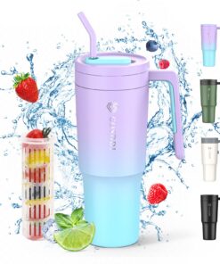 CS COSDDI Thermobecher mit Doppelwandiger Isolierung, für Berufssoldaten mit Langstreckenfahrer, 40oz (1180ml) Doppelwan
