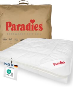 PARADIES atmungsaktive Sommerbettdecke 135x200 cm - Prima Light Bio, leicht und Oeko-Texcertifiziert