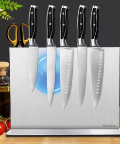 **Doppelseitig Magnetischer Messerhalter ohne Messer Universal Magnetic Knife Block** | **Unbestückt Magnet Messerblock
