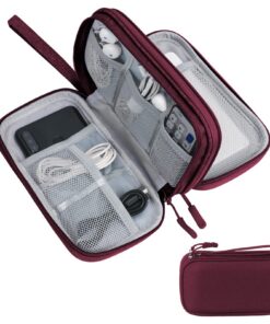 Skycase Kabeltasche - Elektronische Tasche mit Doppeltem Organisieren für Elektronikzubehör USB Powerbank, SD-Karte und