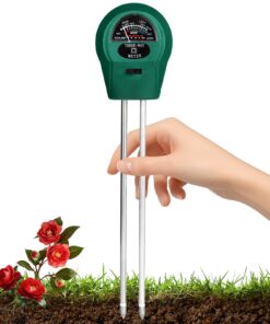 GeeRic 3‑in‑1 Bodentester – Bodenfeuchtigkeitsmesser, pH‑ & Sonnenlicht‑Tester für Pflanzen, keine Batterien erforderlic
