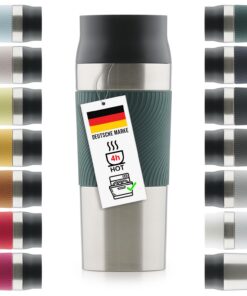 Blumtal Thermobecher - Kaffeebecher to go aus Edelstahl - für praktische Kaffeerufer in Dunkelgrün