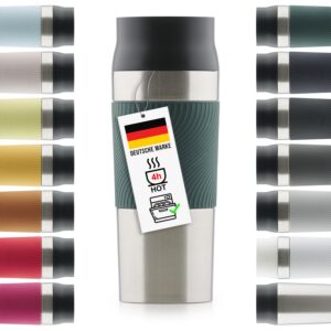 Blumtal Thermobecher - Kaffeebecher to go aus Edelstahl - für praktische Kaffeerufer in Dunkelgrün