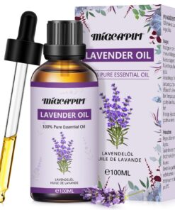 Migcaput Lavendelöl 100% Natürliche 100 ml Aromatherapieöl für Entspannung und Massage
