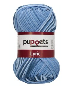 Puppen Häkelgarne Lyric Multicolor Jeans Stärke 8 Farbe Jeans 50g Aufmachung 50g/100g Lauflänge 70m